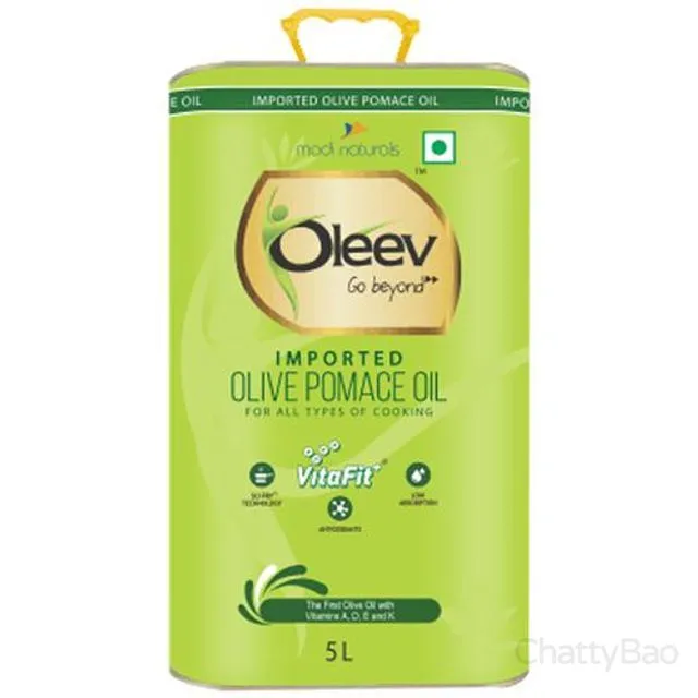 Oleev Pomace Olive Oil Tin 5 L view 2
