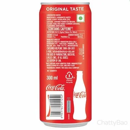 Coca Cola Soft Drink Can 300 ml view 2