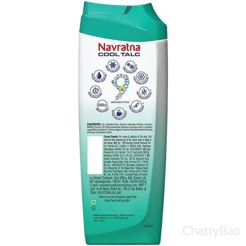 Navratna Cool Talc - Active Deo 400 g view 2