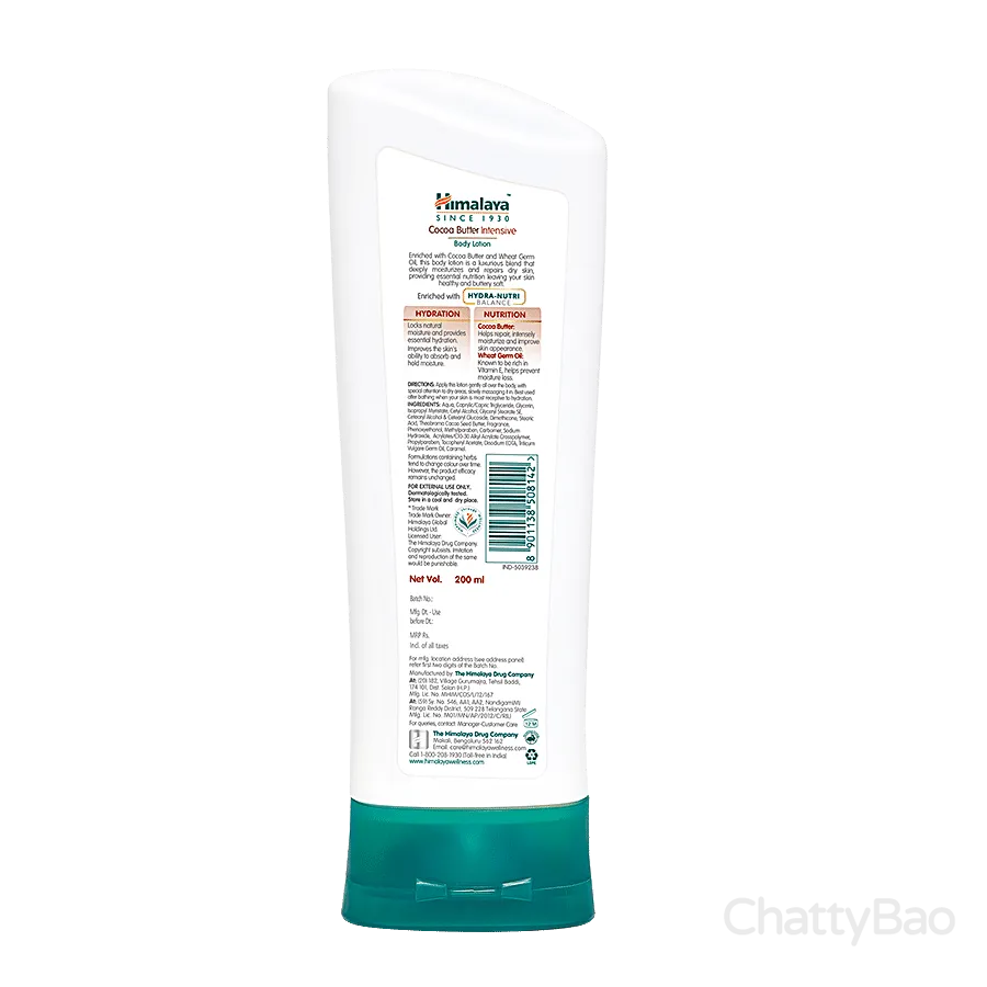 Himalaya Cocoa Butter Intensive Body Lotion 200 ml view 2