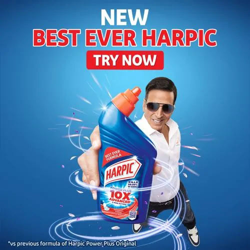 Harpic Disinfectant Toilet Cleaner Liquid Original, 500 ml view 3