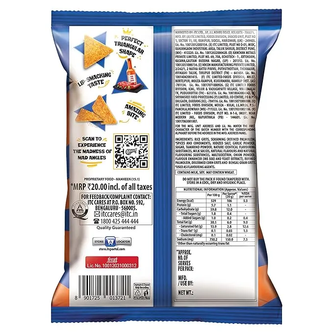 Bingo Mad Angles - Very Peri Peri 80 g view 2