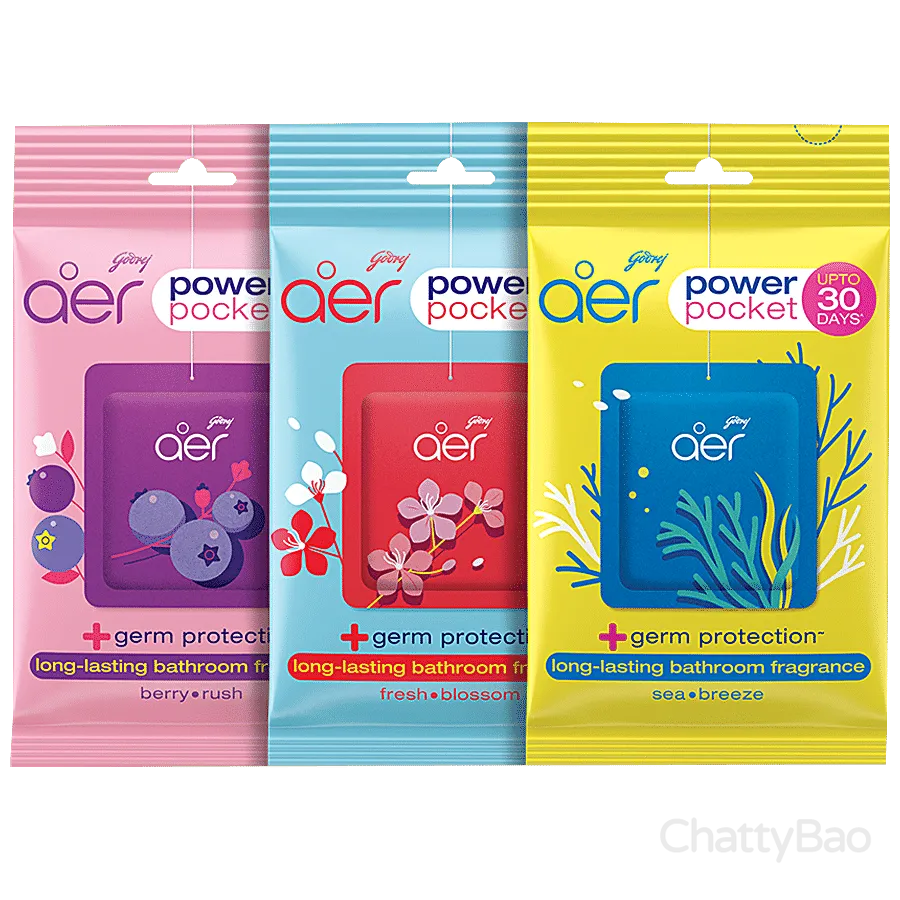 Godrej Aer Bathroom Air Fragrance - Assorted 10 g each (Pack of 3) view 3