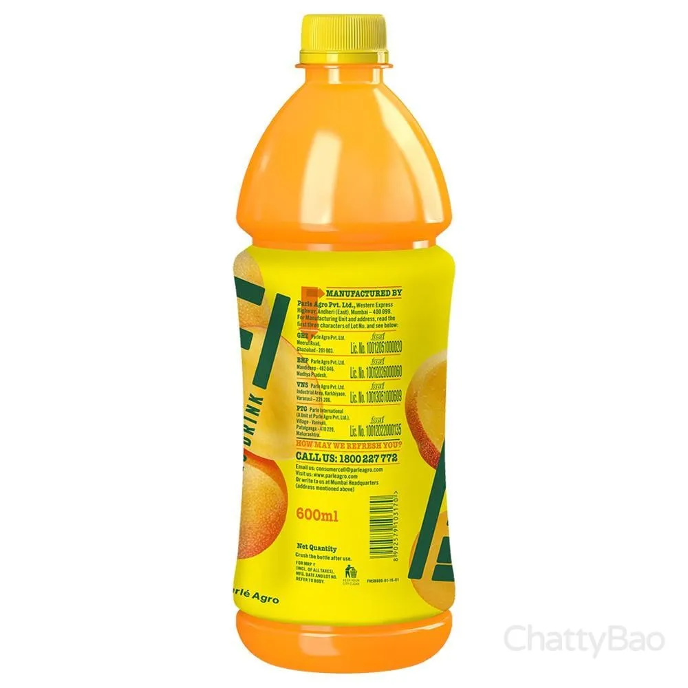 Frooti Mango Drink Bottle 600 ml view 2