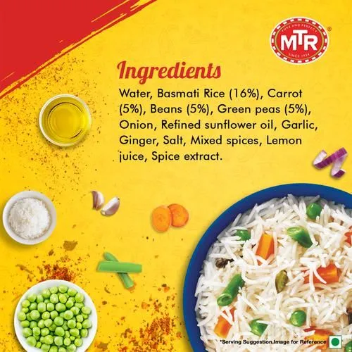 MTR Ready To Eat - Vegetable Pulao 250 g view 5