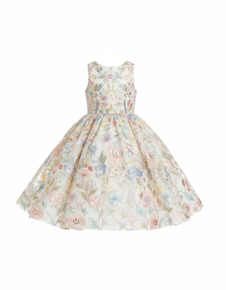 Girls Embellished Party Dress view 2