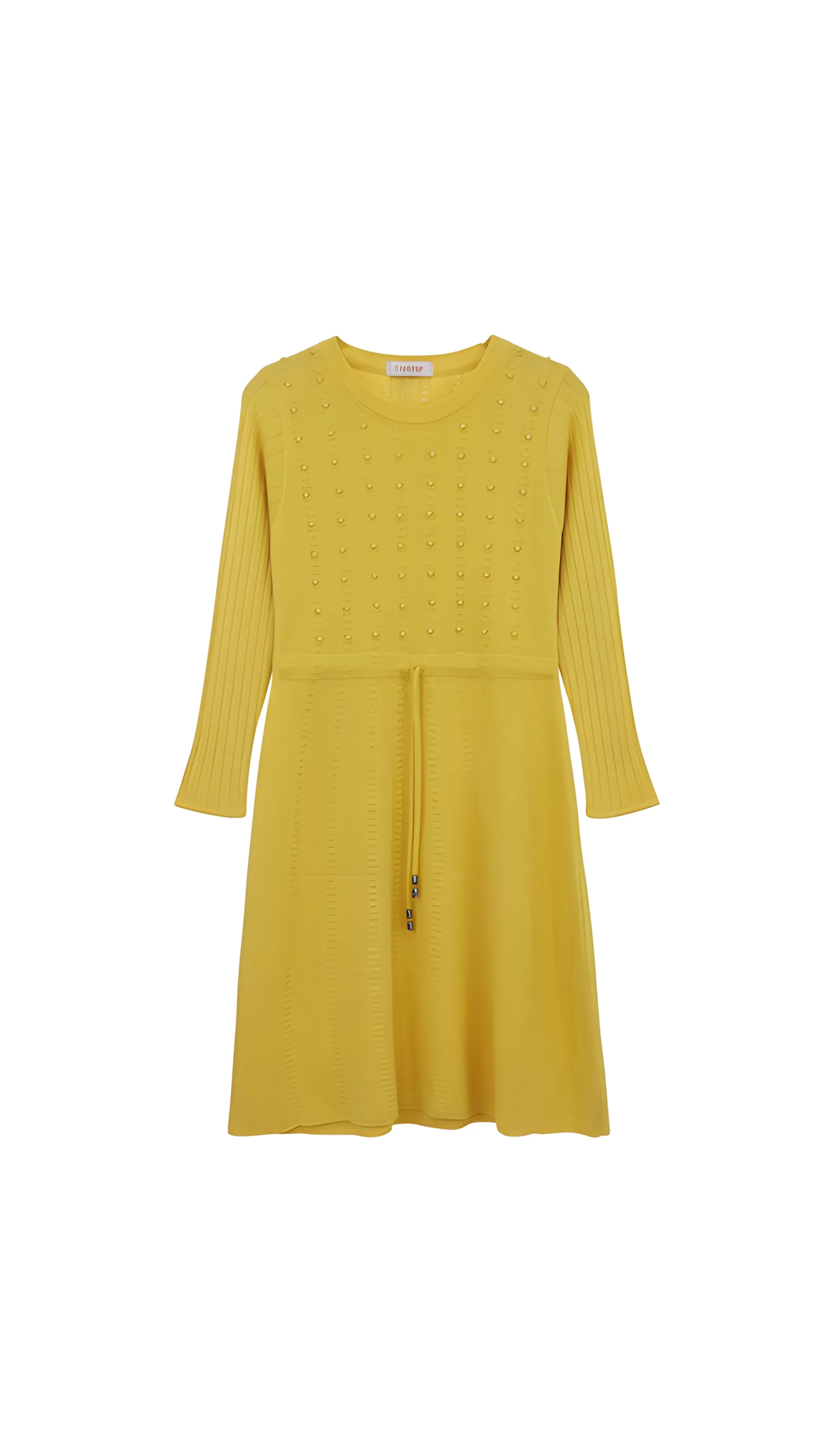Yellow Knitted Dress view 2