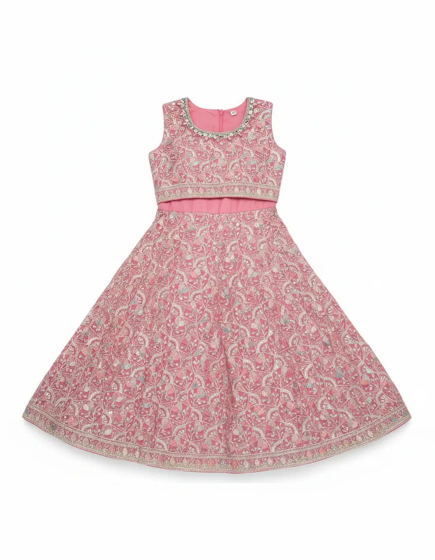 Reae Girl Embellished Gown view 2