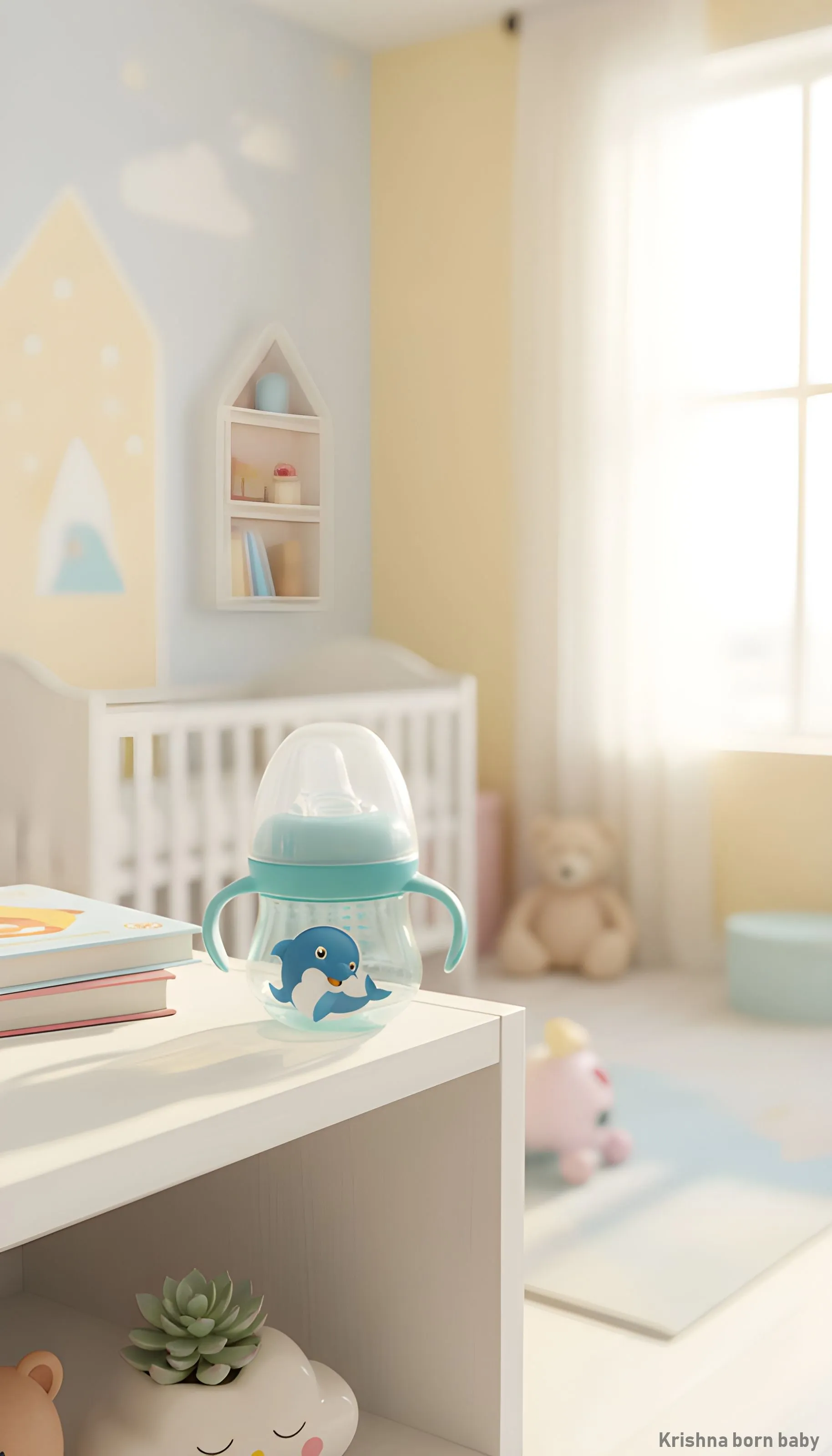 Baby Water Sipper with Whale Design view 2