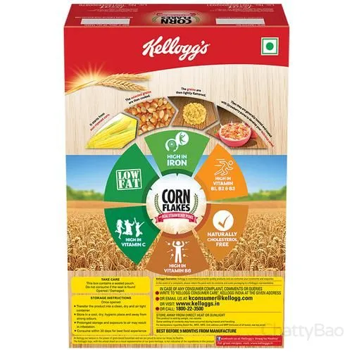 Kelloggs Corn Flakes With Real Strawberry Puree 300 g view 2