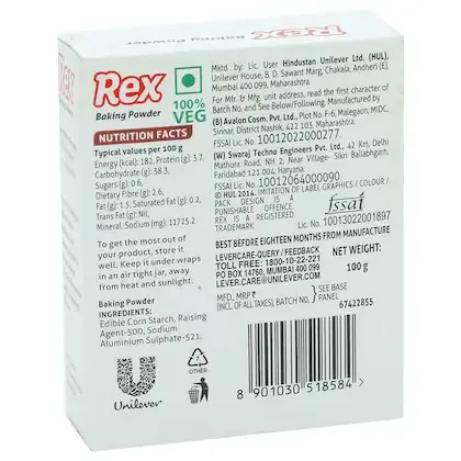 Rex Baking Powder 100 g view 2