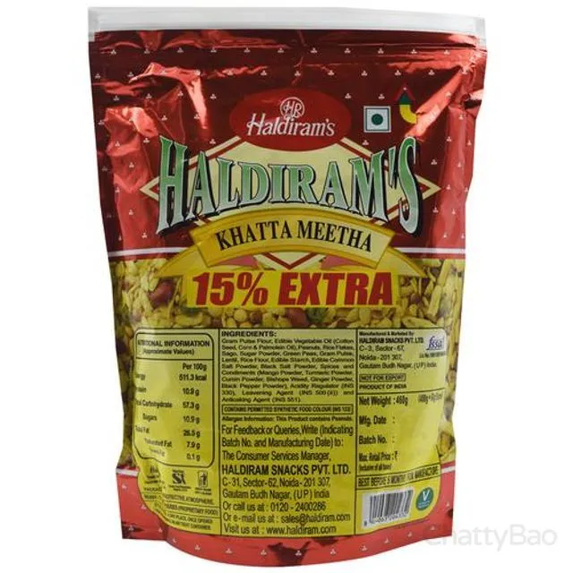 Haldirams Namkeen Khatta Meetha 400 g view 2