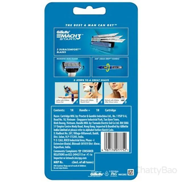 Gillette Mach3 - Start Mens Razor 1 Piece view 2