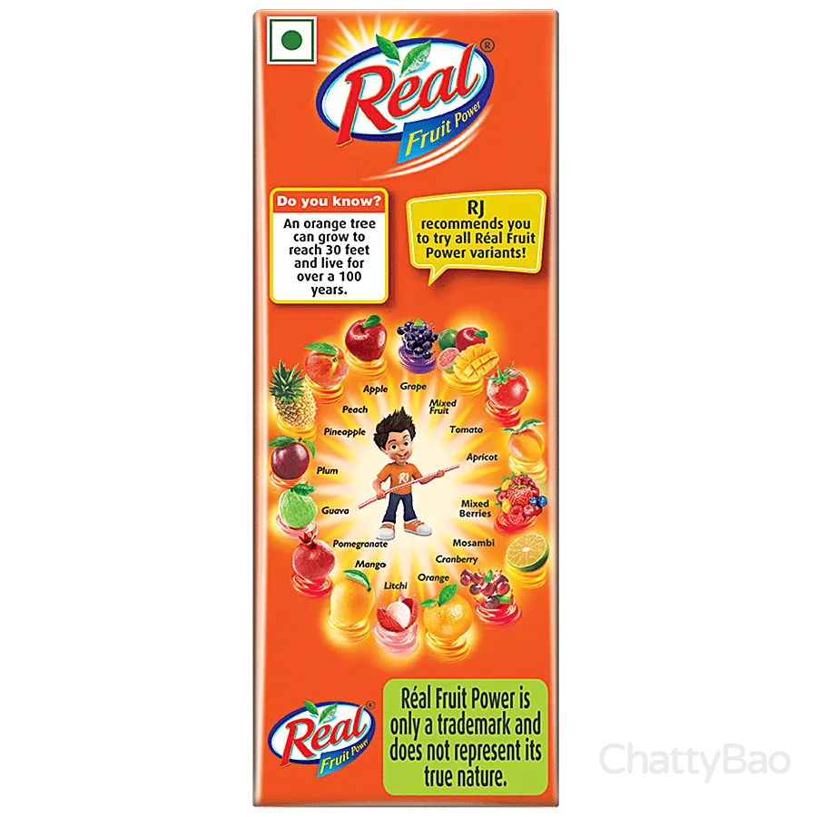 Real Orange Juice 180 ml view 2