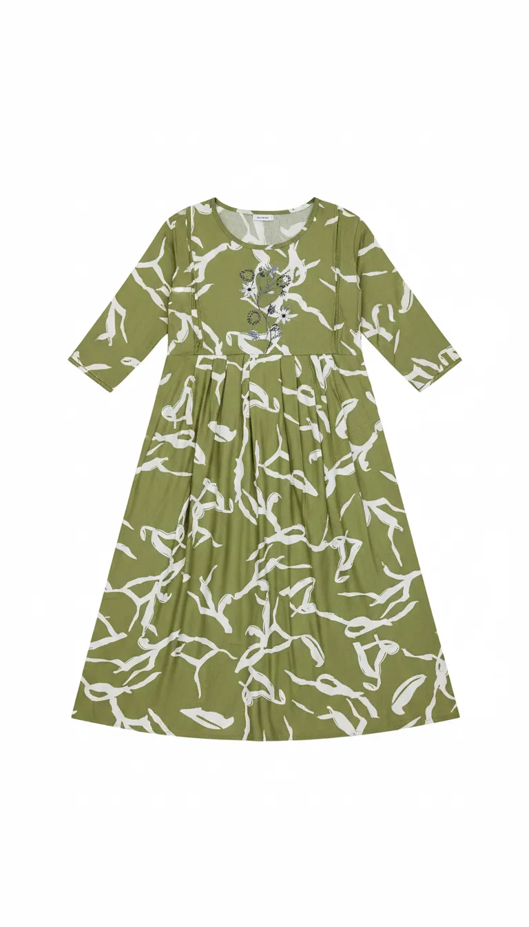 Moms n Mom Rayon Maternity Short Dress 2443 B view 2