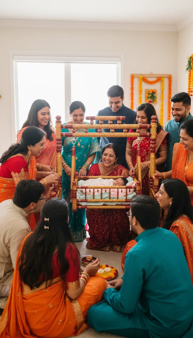 Indian Baby Swing for Naam Karan Ceremony view 3