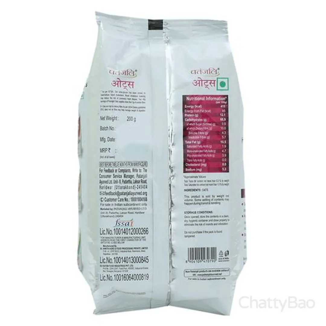 Patanjali Oats 200 g view 2