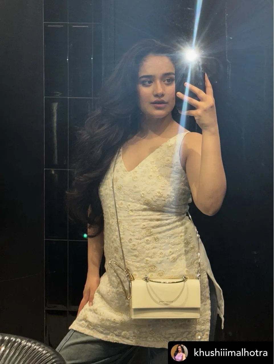 Floral Chikankari Corset Kurti view 2