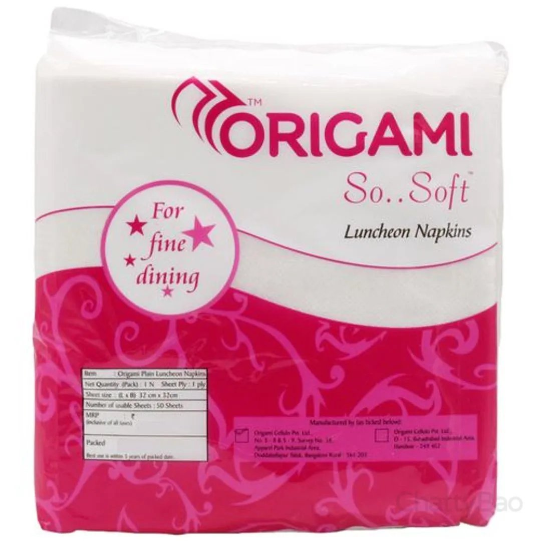 Origami So Soft Plain Luncheon Napkins 50 Pieces view 2