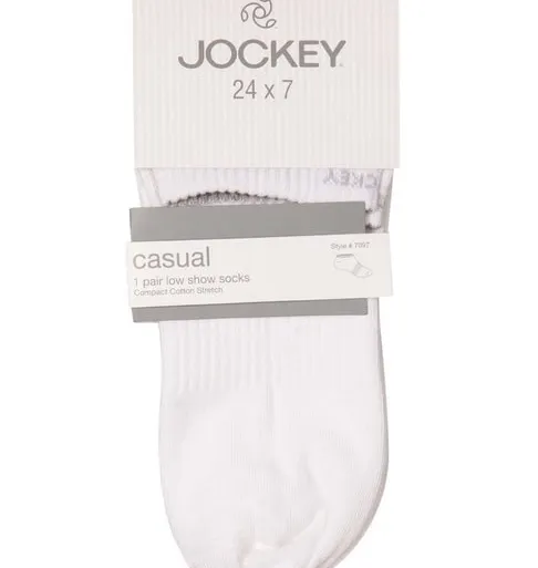 Jockey Socks Ankle White 7097 view 2