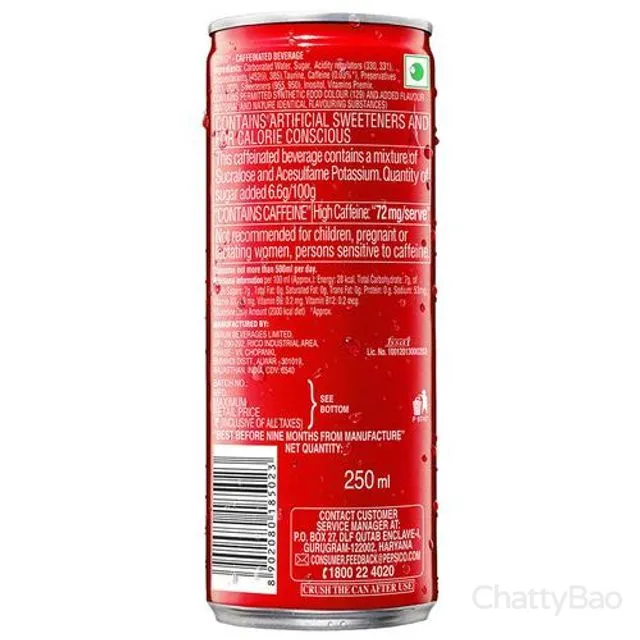 Sting Energy Drink Can 250 ml view 2