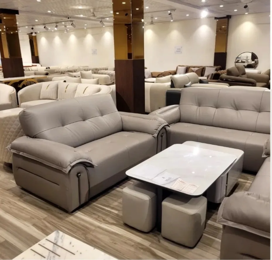 Modern Leather Sofa Set view 2