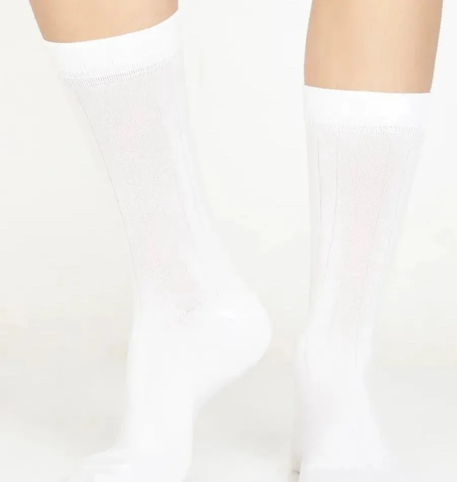 Jockey Socks Long White 7092 view 2
