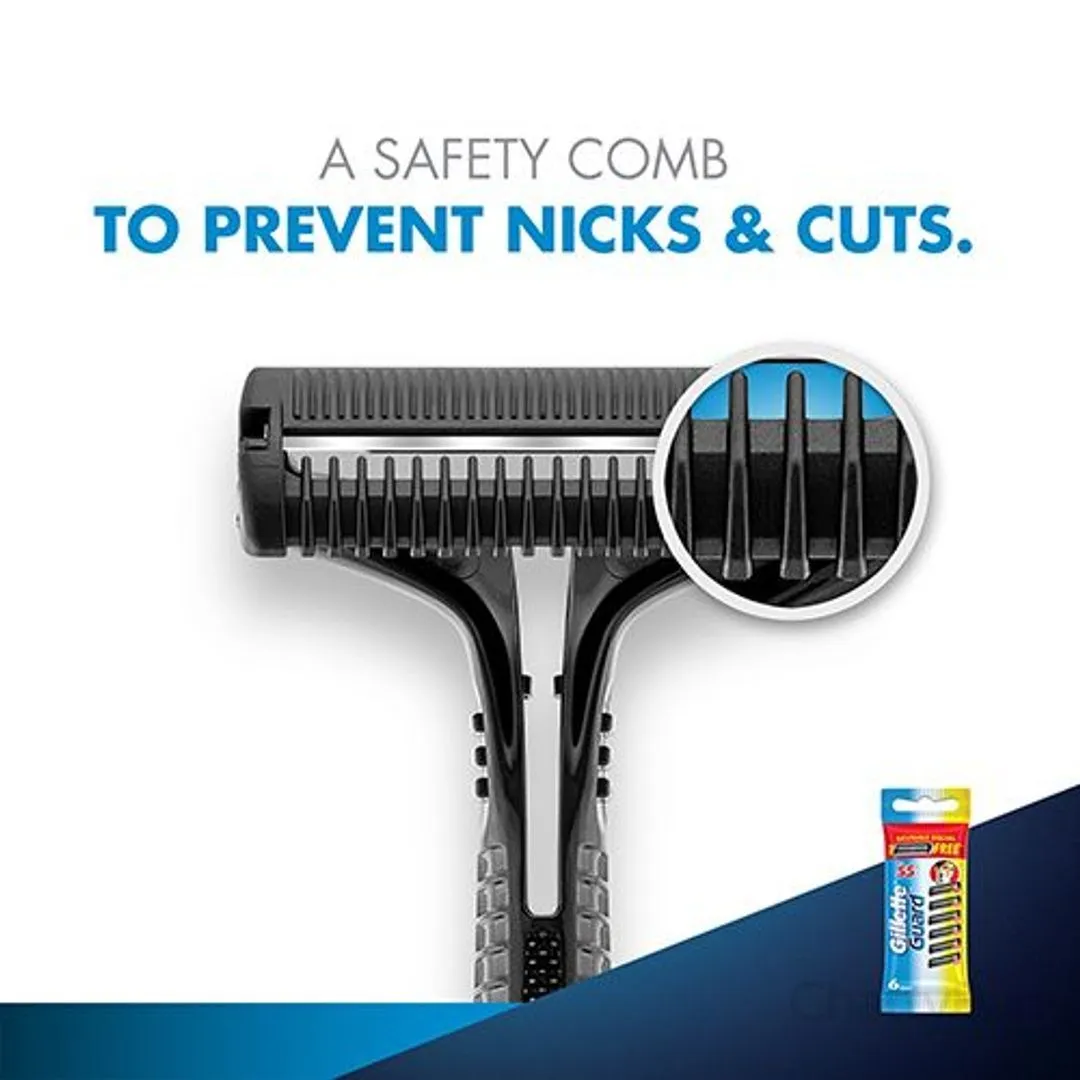 Gillette Guard Shaving Razor Blade Cartridges 6 Pieces view 2