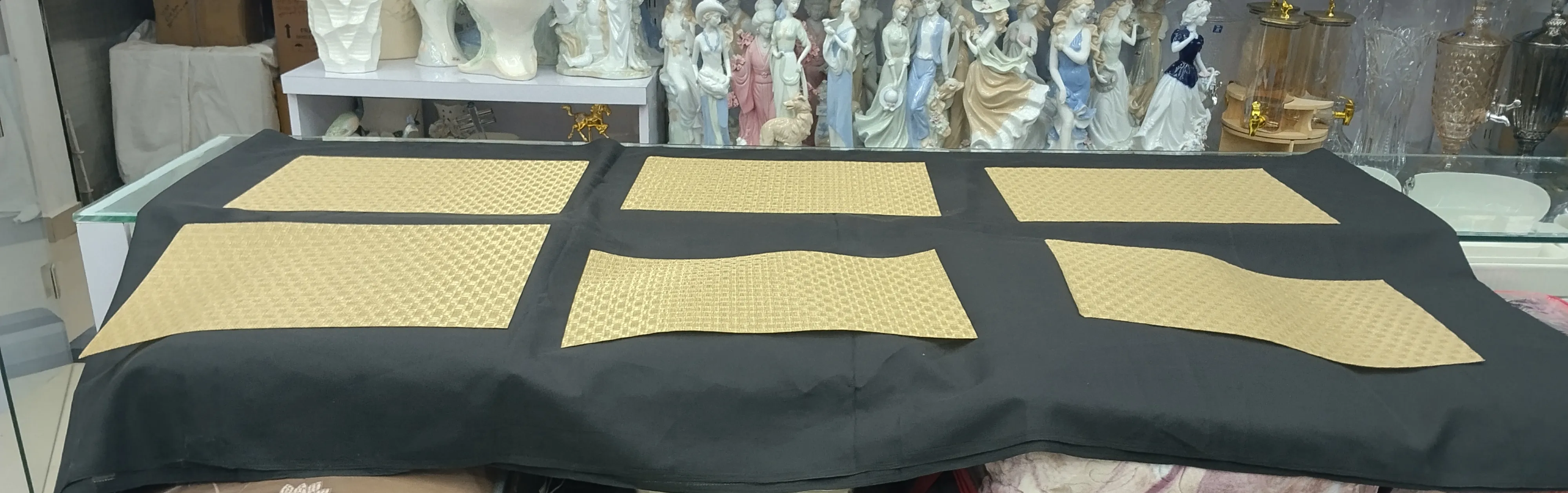 Golden Woven Placemats view 2