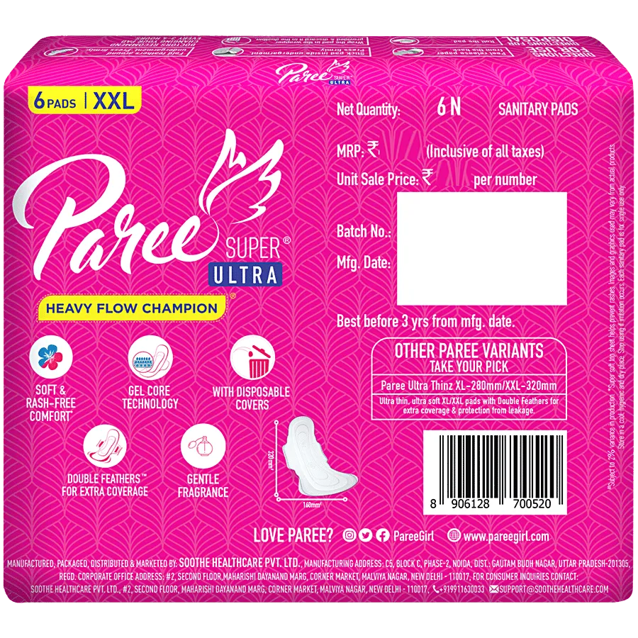 Paree Super Ultra Soft Feel XXL 6 Pieces view 2