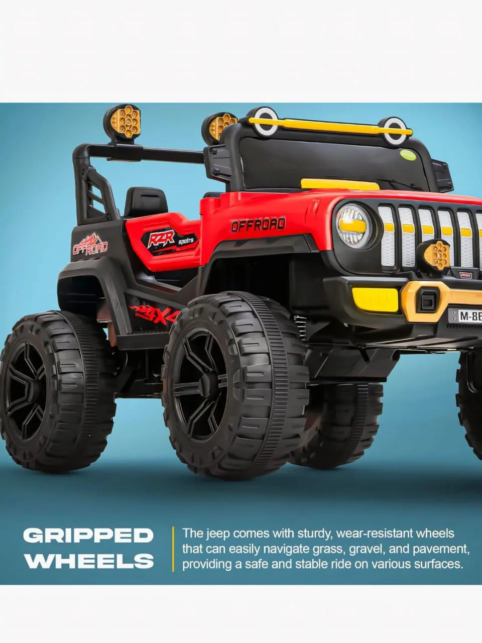 Baybee Off-Road Jeep Red view 5