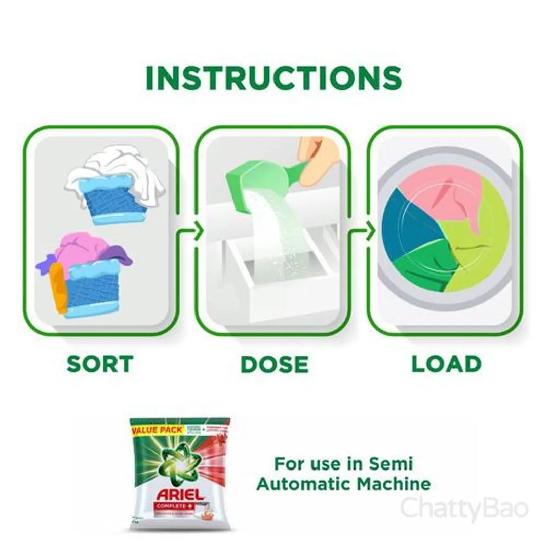 Ariel Complete Detergent Washing Powder 1 Kg Get 500 gm Free view 5