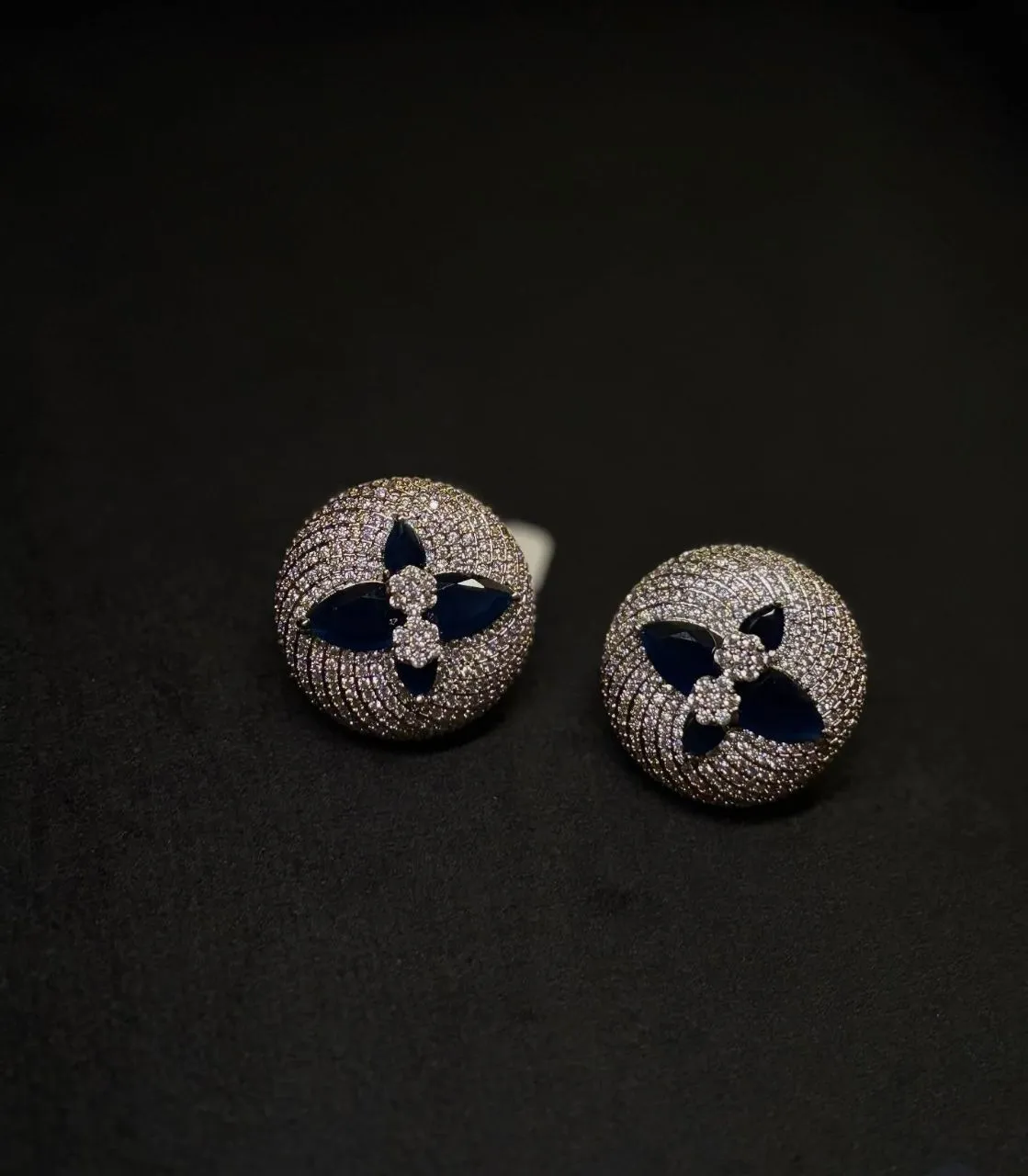 Ruby Floral Earrings view 2