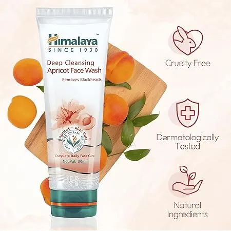 Himalaya Herbals Deep Cleansing Apricot Face Wash 50 ml view 4