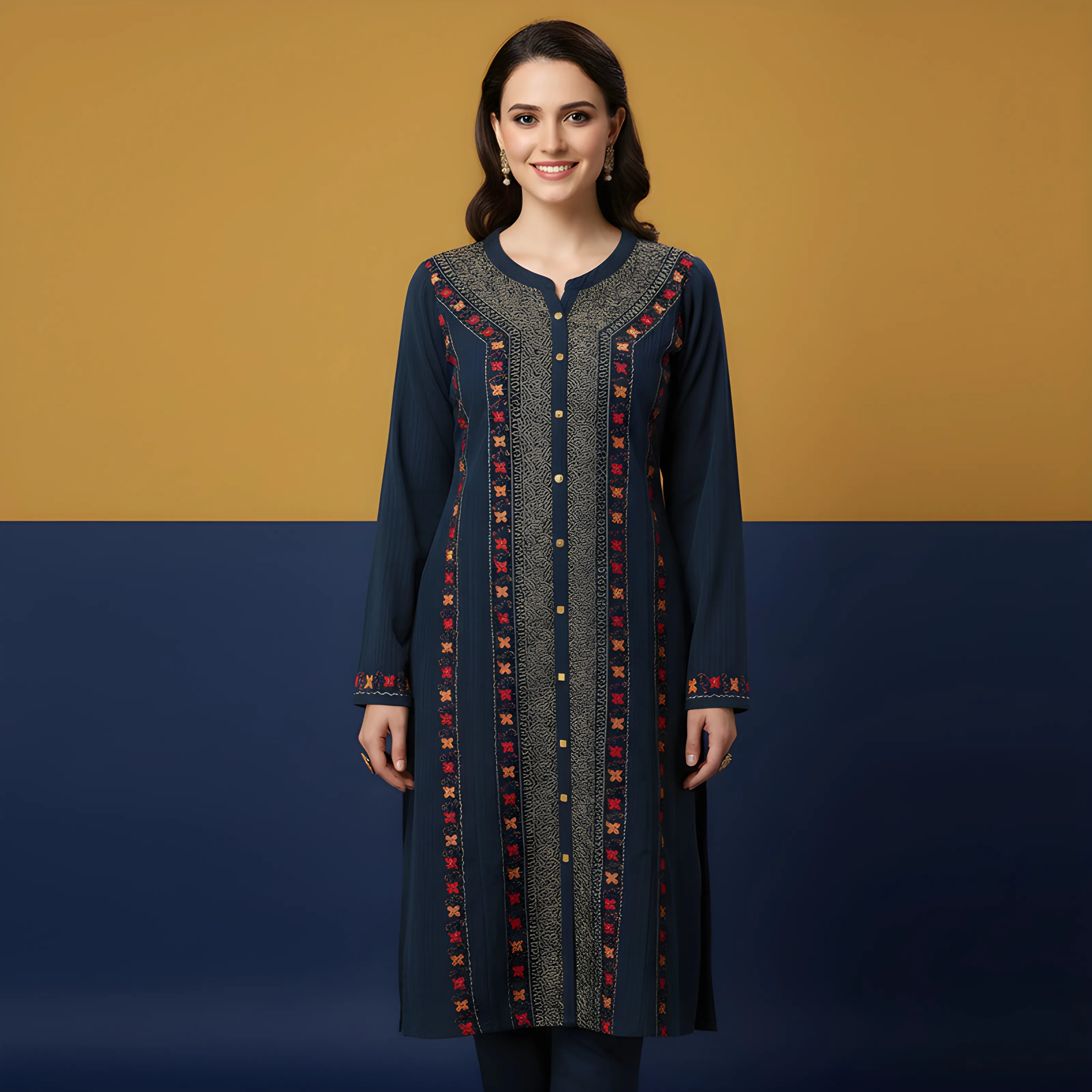 The Mirror Story Ladies Short Kurti Velvet