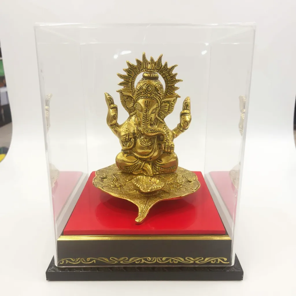 Brass Ganesh Ji Statue view 2