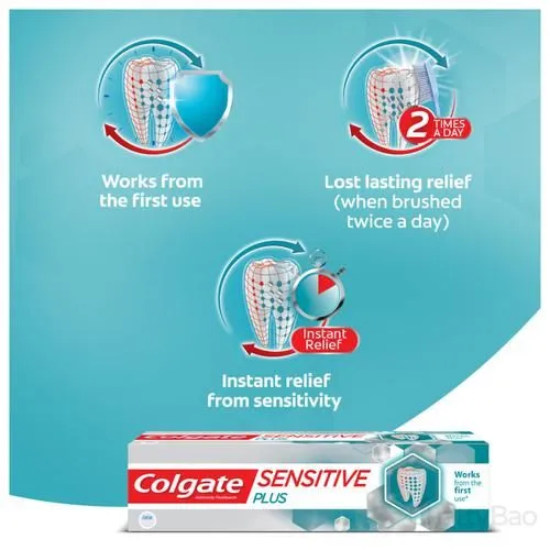 Colgate Sensitive Plus Toothpaste - Anticavity 140 g (Pack of 2) view 2