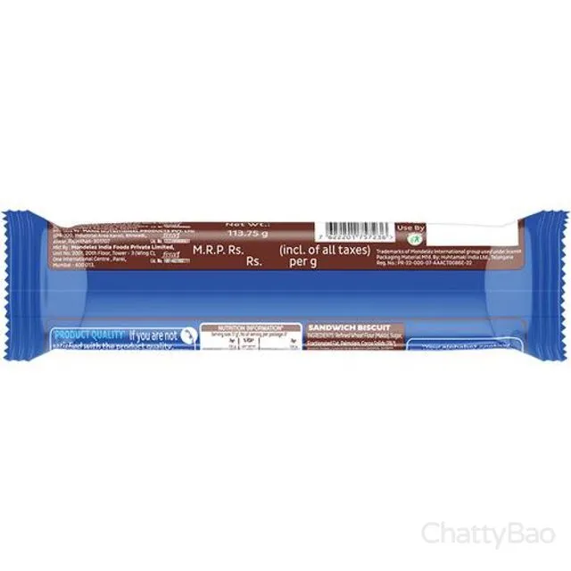 Cadbury Oreo Chocolate Flavour Biscuit 113 g view 2