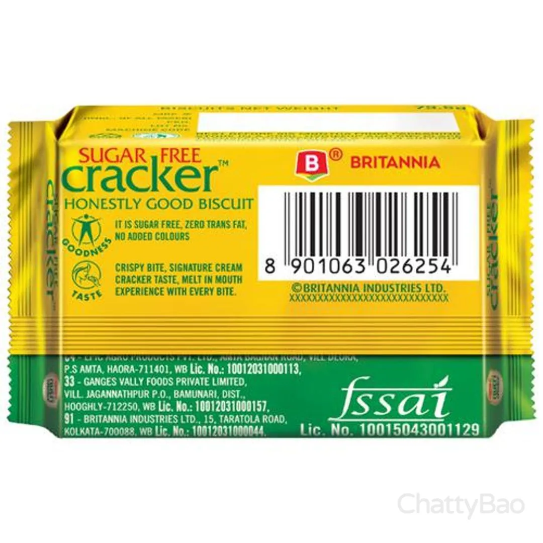 Britannia Nutri Choice Cracker Sugar Free Biscuit Rs.10 view 2