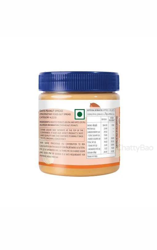 Veeba Date Peanut Spread Creamy 340 g view 2