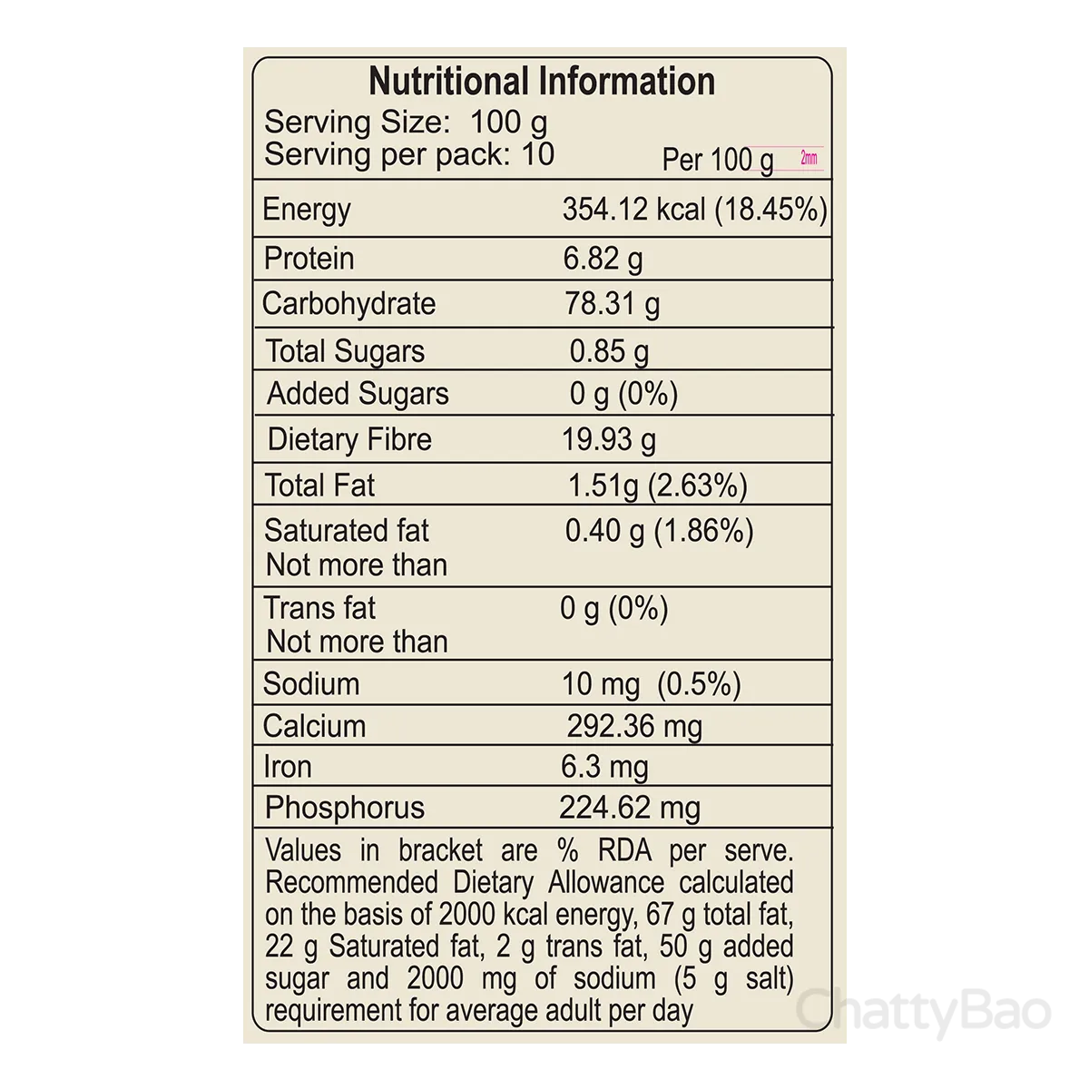 Patanjali Ragi Atta 1 Kg view 3