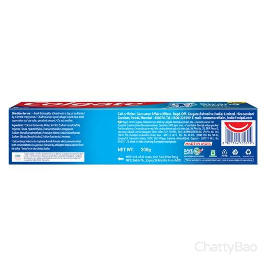 Colgate Strong Teeth Anticavity Toothpaste 200 g view 2
