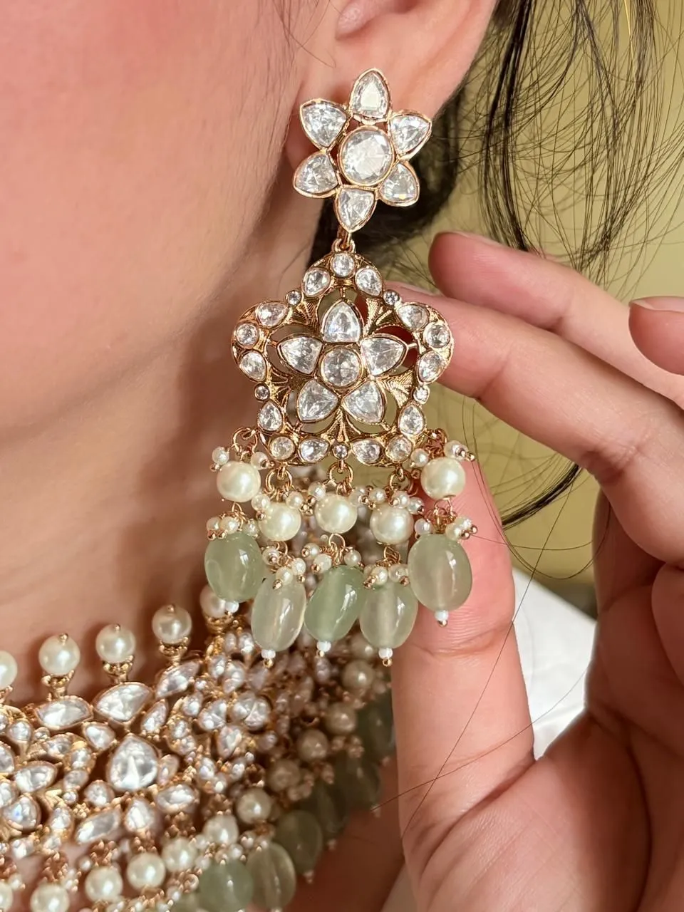 Tamoha Traditional Kundan Choker Set view 2