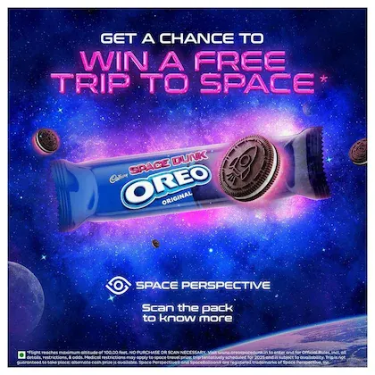 Cadbury Oreo Chocolate Flavour Biscuit 50 g view 2