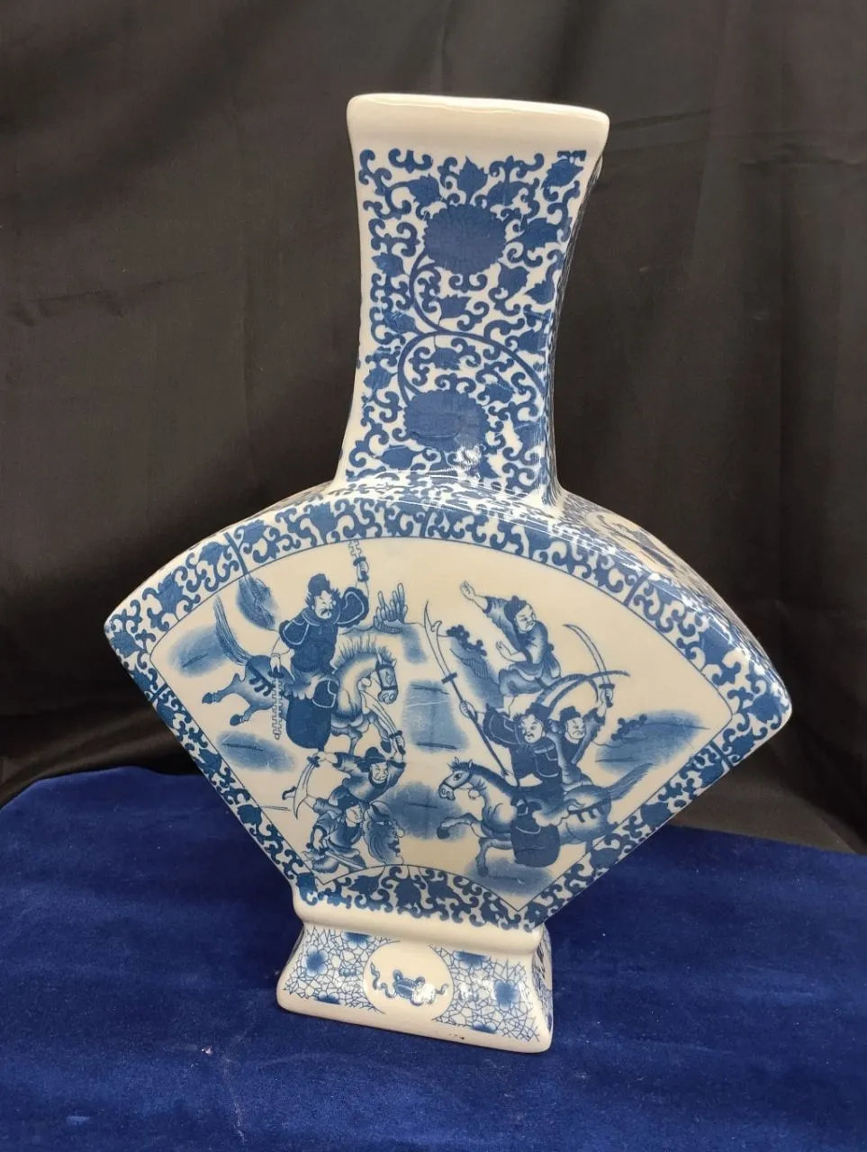 Blue and White Porcelain Vase view 4