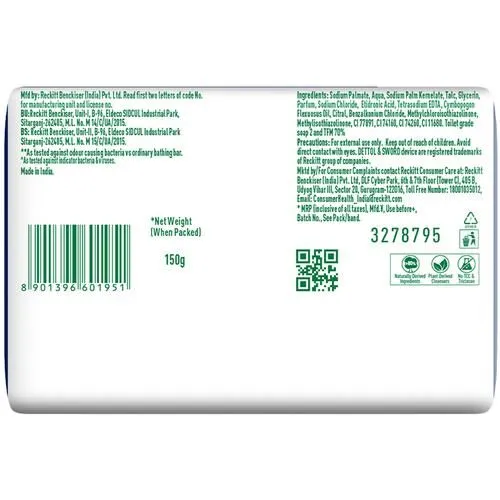 Dettol Cologne Fresh Bathing Soap (Pack of 4 x 150 g each) view 3