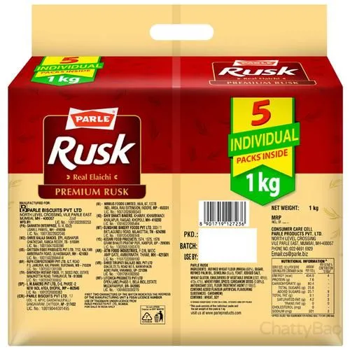 Parle Premium Rusk - Real Elaichi 1 Kg view 2