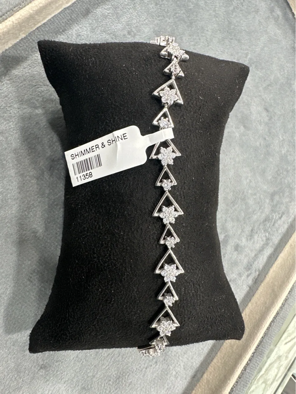 Shimmer & Shine Triangle-Diamond Bracelet view 2