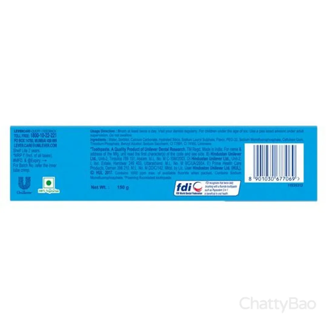 Pepsodent Toothpaste - 2 In 1 Cavity Protection 150 g view 2
