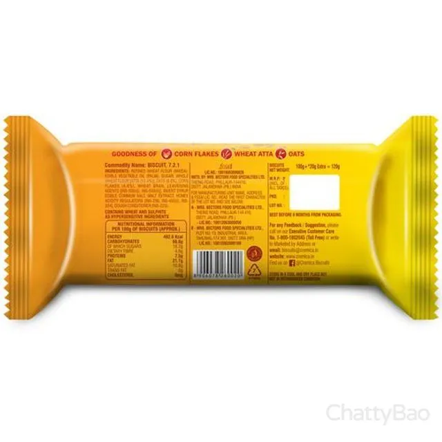 Cremica Corn Flakes Digestive Biscuits 120 g view 2